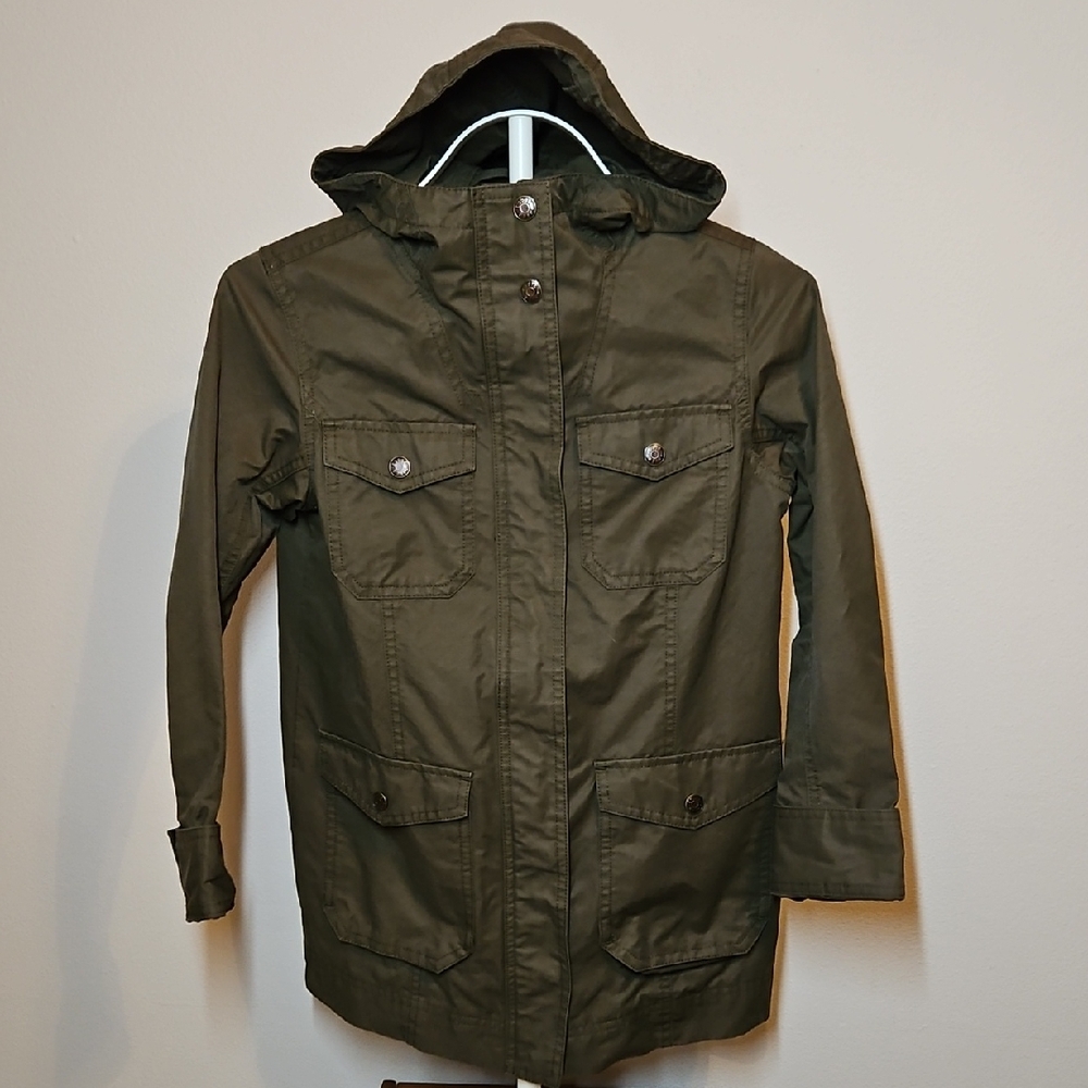 Eddie Bauer Kids Olive Green Jacket Zipper Closure Medium 10